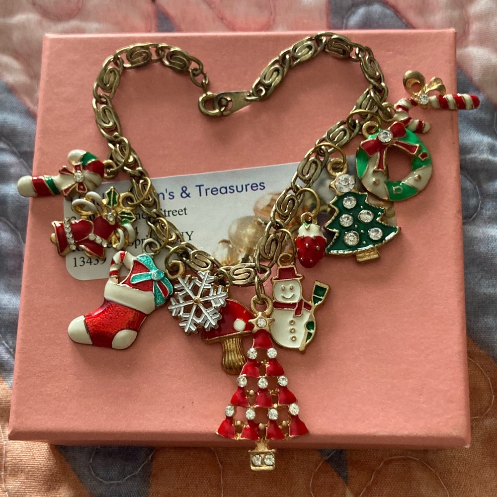 Festive Christmas Charm Bracelet
